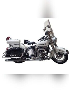 MINT VTG Police Motorcycle Franklin Mint 1:10 Harley-Davidson With Paperwork